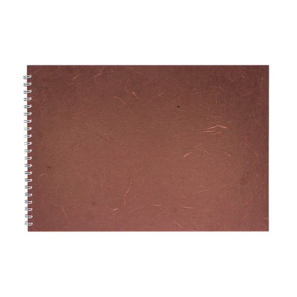 A3 Landscape, Chocolate Watercolour Book by Pink Pig International