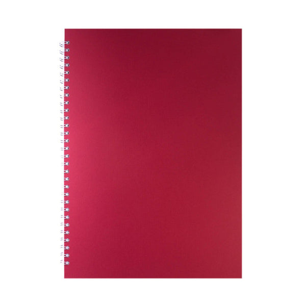 A3 Portrait, Eco Red Watercolour Book by Pink Pig International