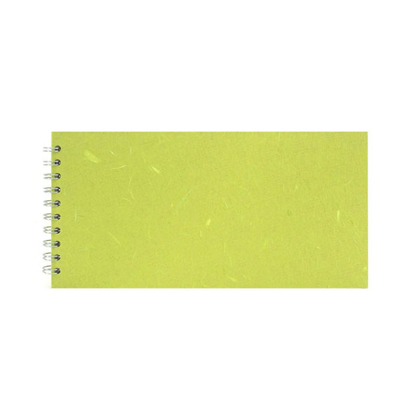 12x6 Landscape, Lime Green Watercolour Book by Pink Pig International