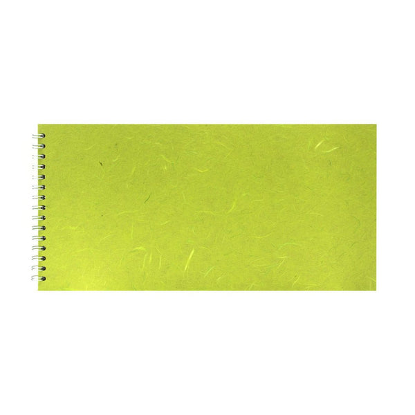 16x8 Landscape, Lime Green Watercolour Book by Pink Pig International