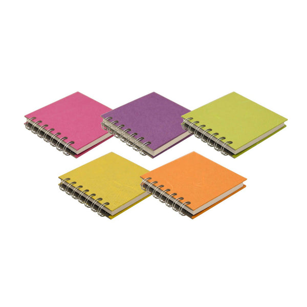 A6 Portrait 5 Pack, Bright Notebooks by Pink Pig International