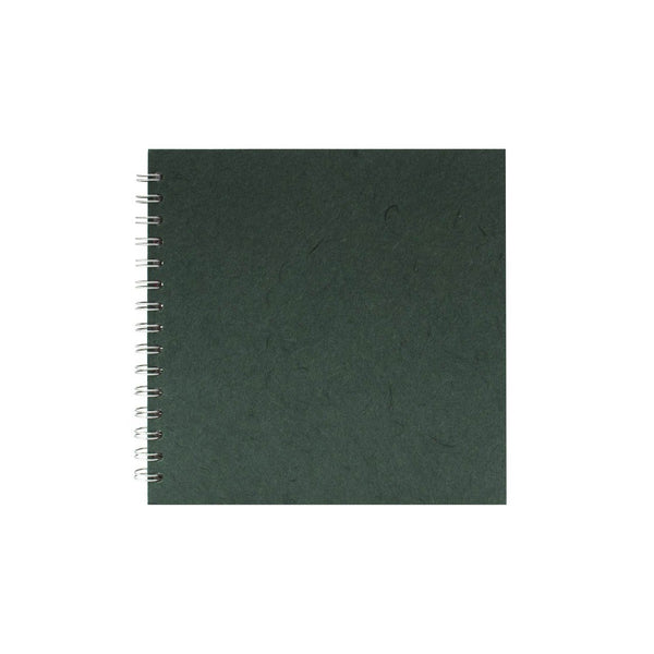 8x8 Square, Dark Green Watercolour Book by Pink Pig International