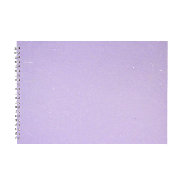 A3 Landscape, Lilac Watercolour Book by Pink Pig International