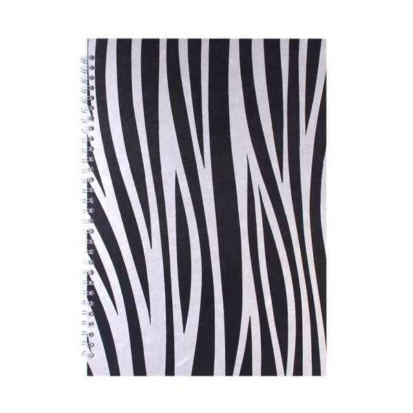 A3 Portrait, Zebra Watercolour Book by Pink Pig International