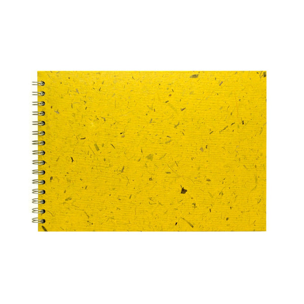 A4 Landscape, Wild Yellow Watercolour Book by Pink Pig International