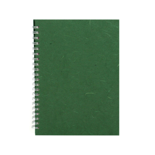 A4 Portrait, Dark Green Notebook by Pink Pig International