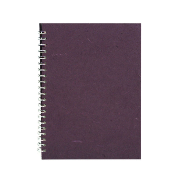 A4 Portrait, Aubergine Notebook by Pink Pig International