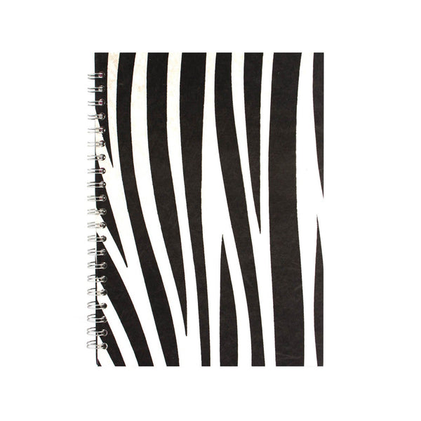 A4 Portrait, Zebra Notebook by Pink Pig International