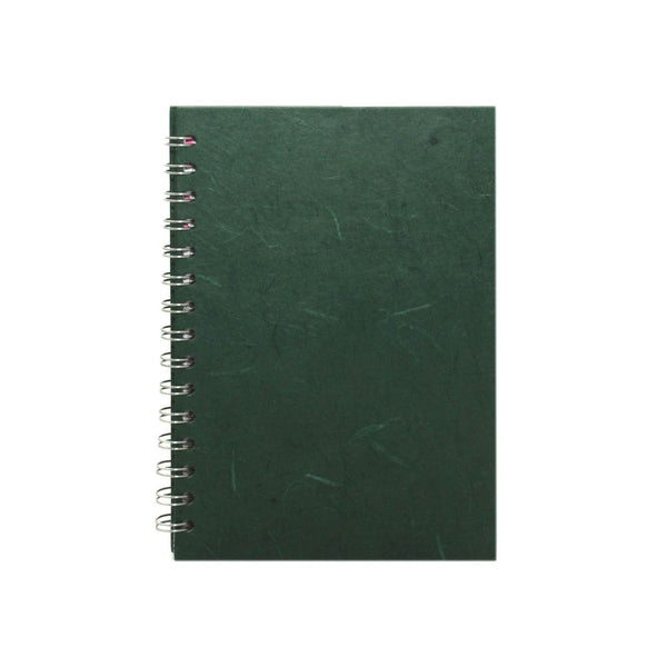 A5 Portrait, Dark Green Watercolour Book by Pink Pig International