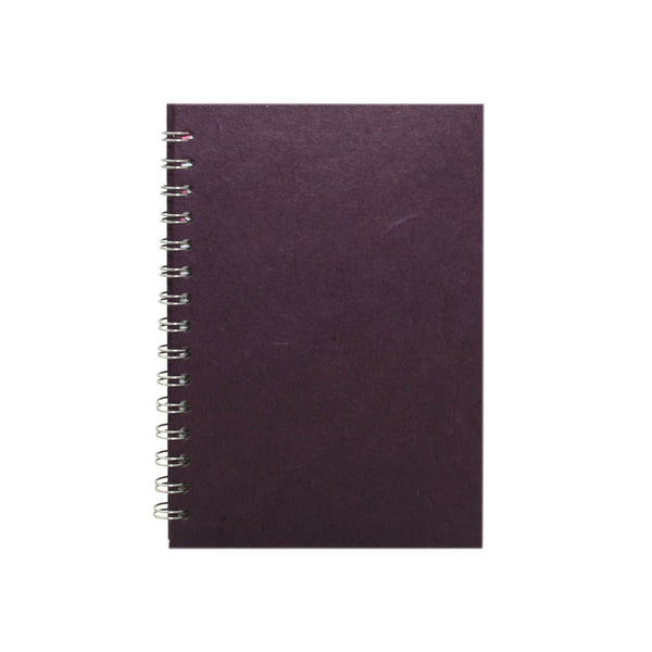 A5 Portrait, Aubergine Notebook by Pink Pig International