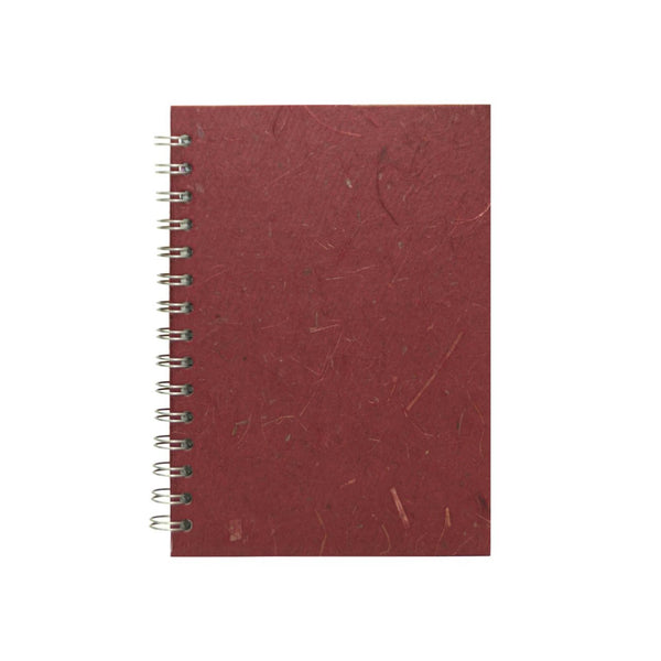 A5 Portrait, Burgundy Notebook by Pink Pig International