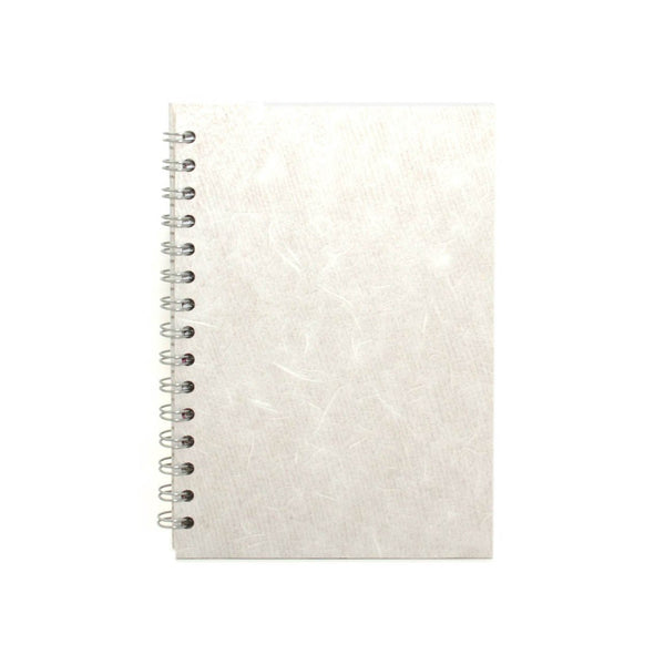 A5 Portrait, White Notebook by Pink Pig International