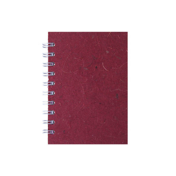 A6 Portrait, Burgundy Notebook by Pink Pig International