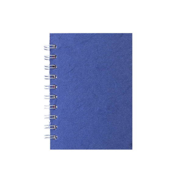 A6 Portrait, Mid Blue Notebook by Pink Pig International
