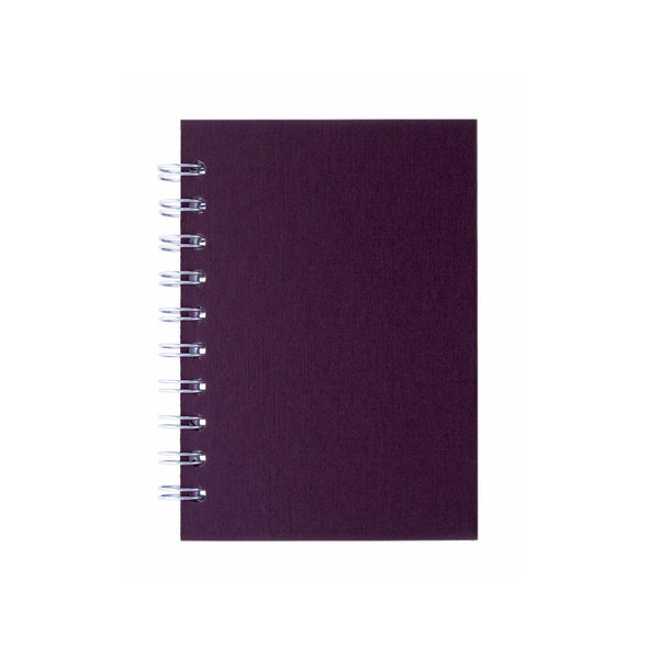A6 Portrait, Eco Aubergine Notebook by Pink Pig International