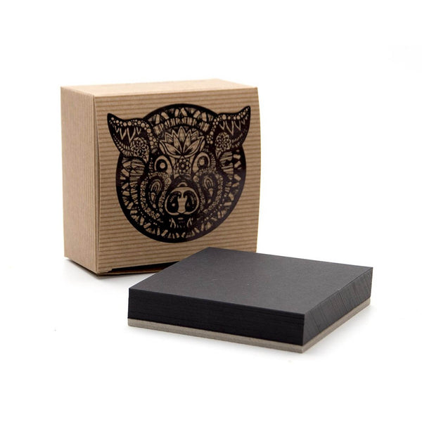 50 Zen Artist Tiles, Black Card by Pink Pig International